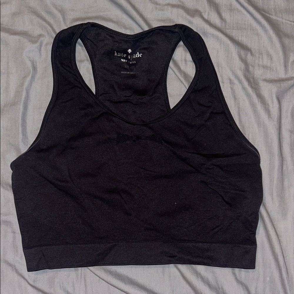 kate spade Black Racerback Sports Bra Top
